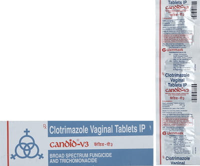 Candid V3 200mg Strip Of 3 Vaginal Tablets