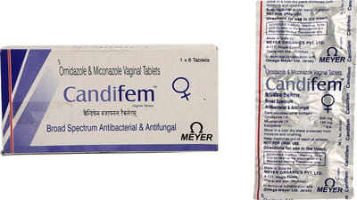 Candifem Strip Of 6 Vaginal Tablets