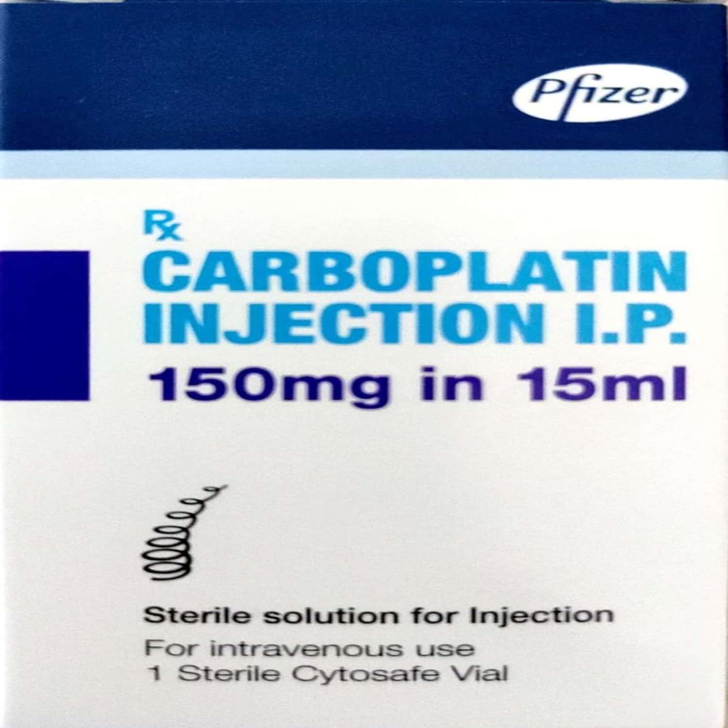 carboplatin 150mg vial of 15ml injection pfizer