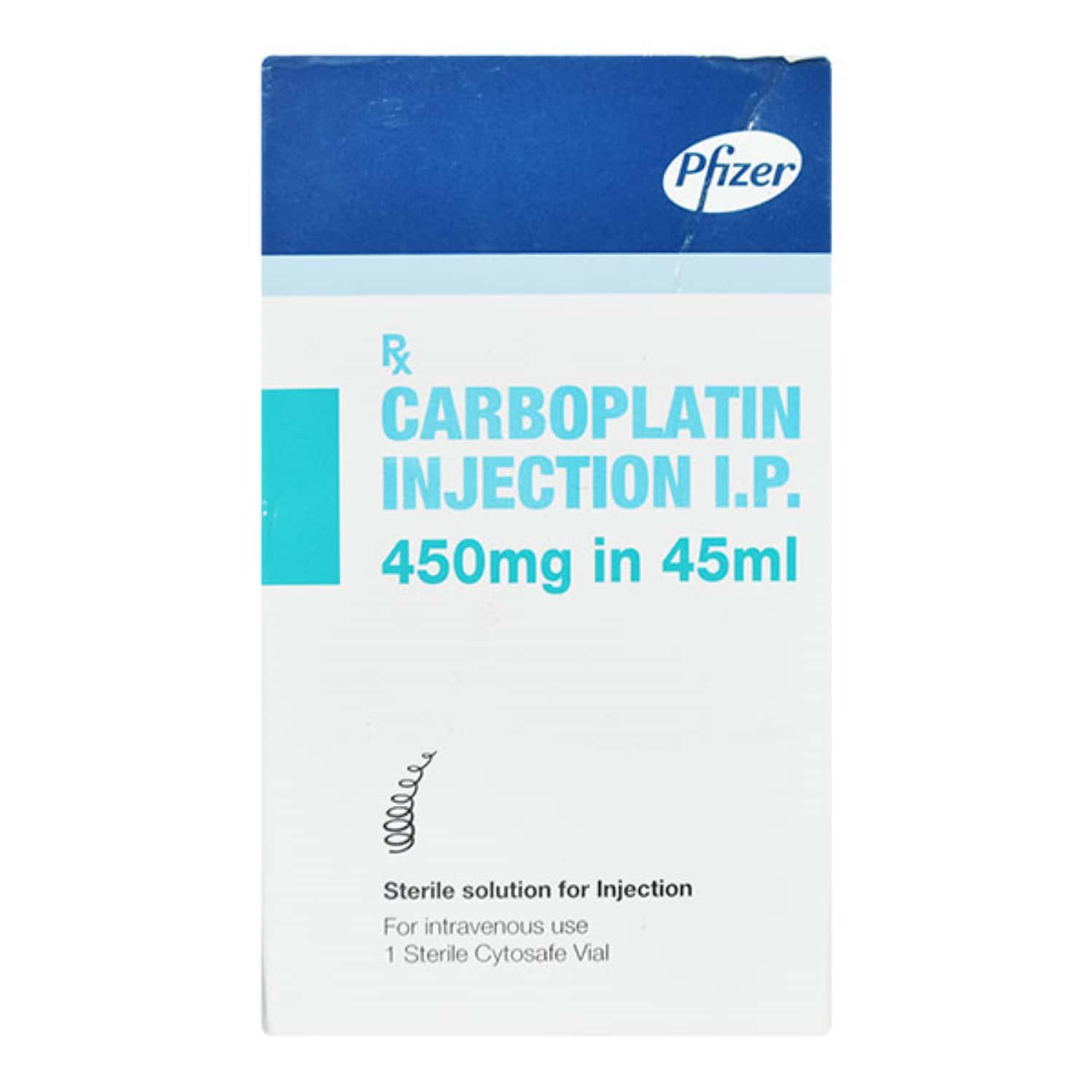carboplatin 450mg vial of 45ml injection pfizer