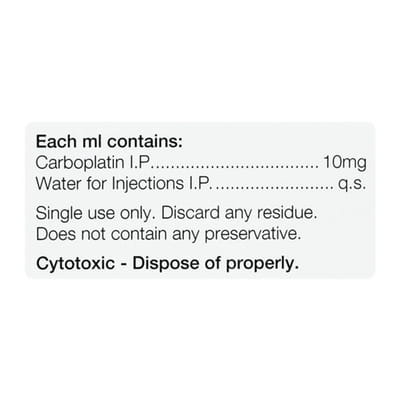 Carboplatin 450mg Vial Of 45ml Injection (Pfizer)