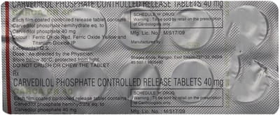 Carca Cr 40mg Strip Of 10 Tablets