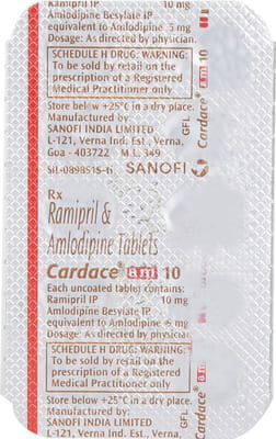 Cardace Am 5/10mg Strip Of 10 Tablets