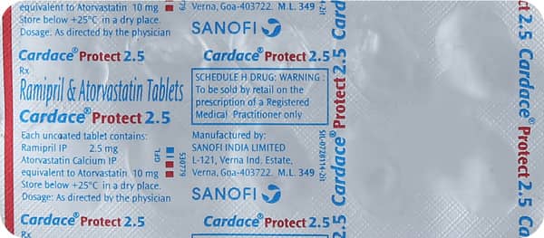 Cardace Protect 2.5mg Strip Of 10 Tablets
