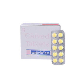 Cardivas 6.25Mg Strip Of 10 Tablets