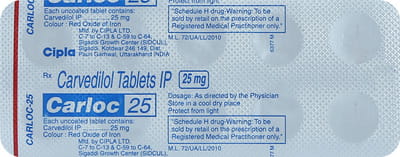 Carloc 25mg Strip Of 10 Tablets