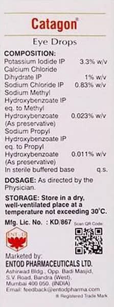 Catagon Bottle Of 10ml Eye Drops