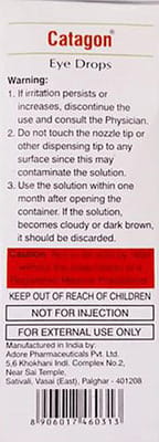 Catagon Bottle Of 10ml Eye Drops