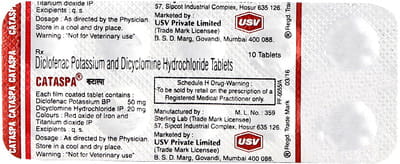 Cataspa Strip Of 10 Tablets