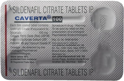 Caverta 100mg Strip Of 4 Tablets