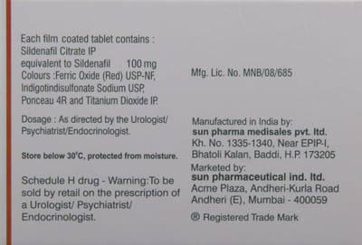 Caverta 100mg Strip Of 4 Tablets