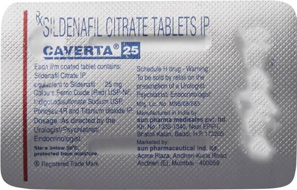 Caverta 25 Tablet