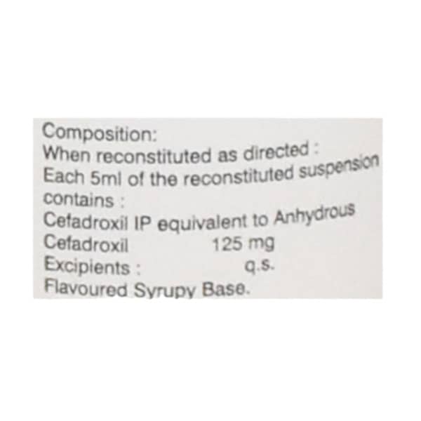 Cefadrox 125mg Dry Syrup 30ml