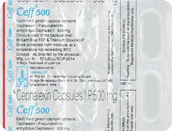Ceff 500mg Strip Of 10 Capsules