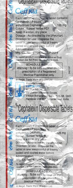 Ceff Kid Strip Of 10 Tablets