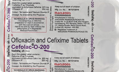 Cefolac O 200mg Strip Of 10 Tablets