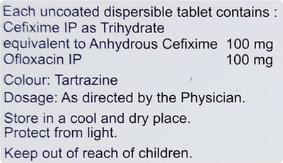 Cefolac O Dt 100mg Strip Of 10 Tablets