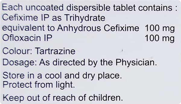 Cefolac O Dt 100mg Strip Of 10 Tablets