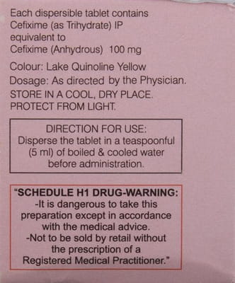 Cefolac Dt 100mg Strip Of 10 Tablets