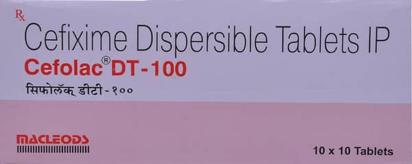 Cefolac DT-100 Tablet