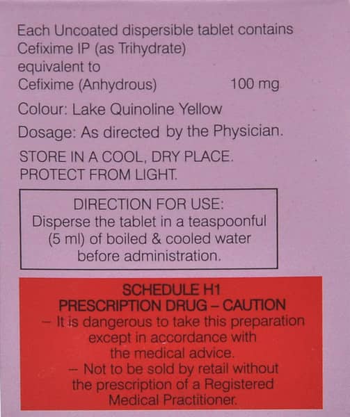 Cefolac DT-100 Tablet