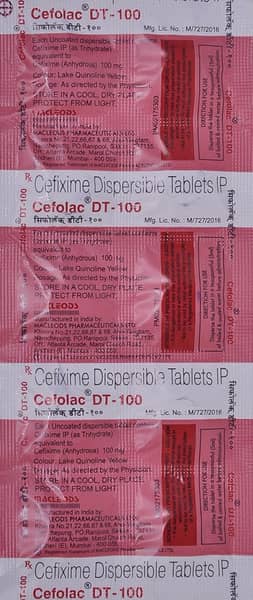 Cefolac DT-100 Tablet