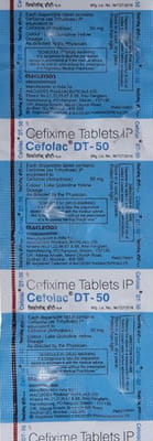 Cefolac Dt 50mg Strip Of 10 Tablets