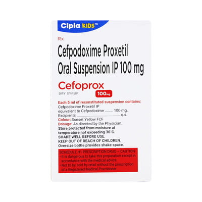 Cefoprox 100mg Tangy Orange Dry Syrup 30ml