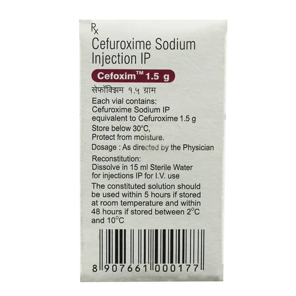 Cefoxim 1.5Gm Dry Vial Of 1 Powder For Injection