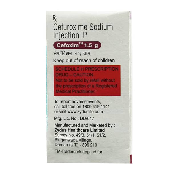 Cefoxim 1.5Gm Dry Vial Of 1 Powder For Injection