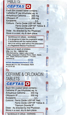 Ceftas O Strip Of 10 Tablets
