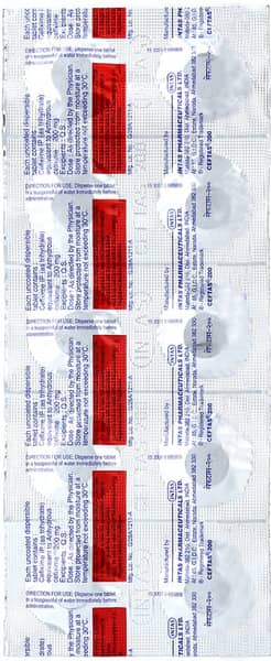 Ceftas 200Mg Strip Of 10 Tablets