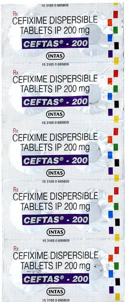 Ceftas 200Mg Strip Of 10 Tablets