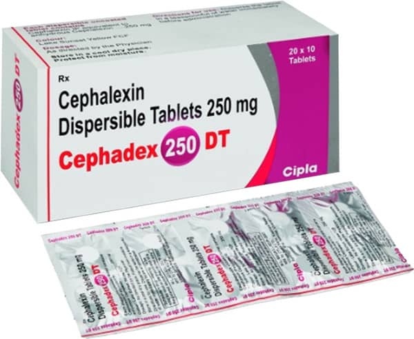 Cephadex Dt 250mg Strip Of 10 Tablets