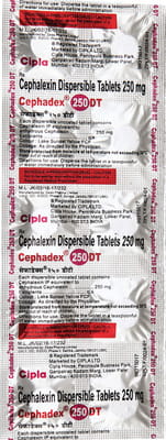 Cephadex Dt 250mg Strip Of 10 Tablets