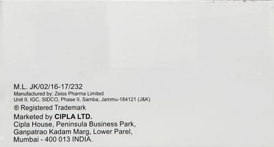 Cephadex Dt 250mg Strip Of 10 Tablets