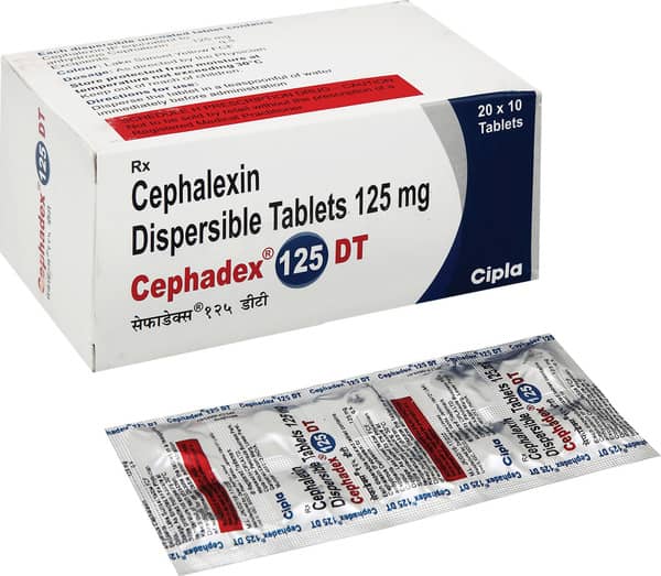 Cephadex Dt 125mg Strip Of 10 Tablets