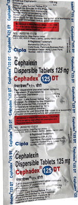 Cephadex Dt 125mg Strip Of 10 Tablets