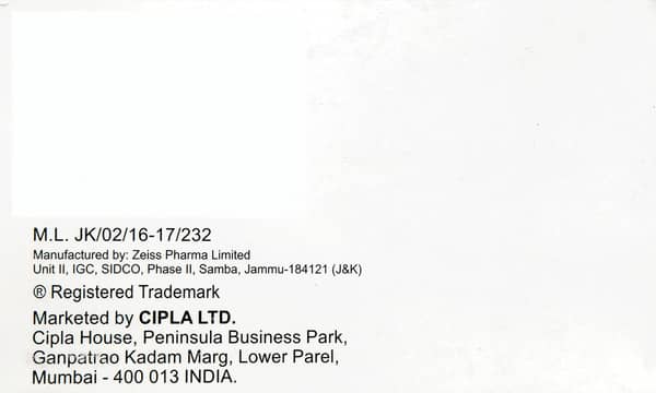 Cephadex Dt 125mg Strip Of 10 Tablets