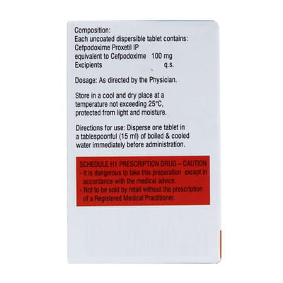 Cepodem Dt 100mg Strip Of 10 Tablets
