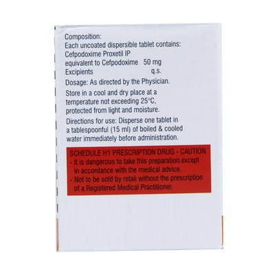 Cepodem Dt 50mg Strip Of 10 Tablets