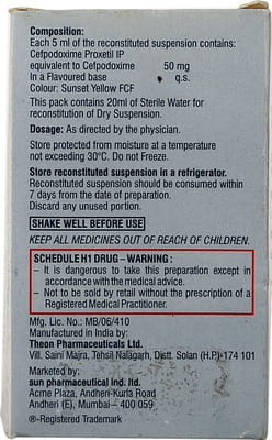 Cepodem 50mg Dry Suspension 30ml