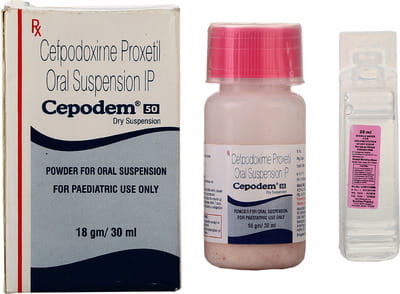 Cepodem 50mg Dry Suspension 30ml