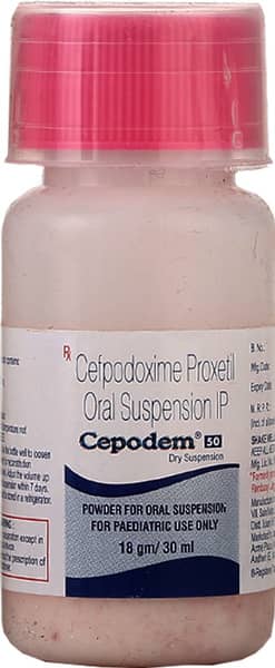Cepodem 50mg Dry Suspension 30ml