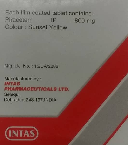 Cerecetam 800mg Strip Of 10 Tablets