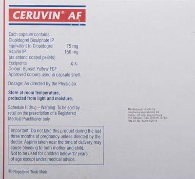 Ceruvin Af Strip Of 10 Capsules