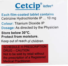 Cetcip Tablet: Uses, Side Effects, Price, Dosage & More Info - PharmEasy