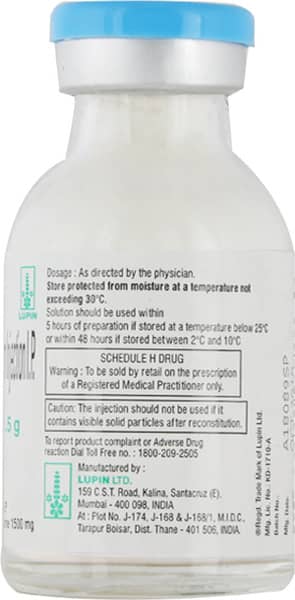 Cetil 1.5gm Dry Vial Of 1 Powder For Injection
