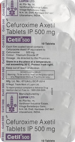 Cetil 500 Tablet