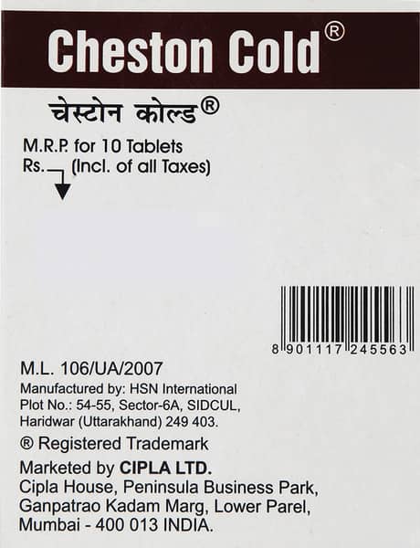 Cheston Cold New FormulaTablet